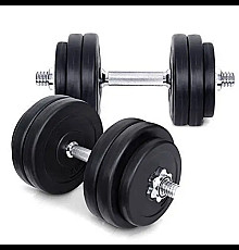 Гантелі  розбірні з хромованим грифом WCG  2 х 15 кг