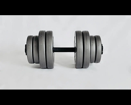 Гантелі розбірні WCG 2 х 15 кг сірі