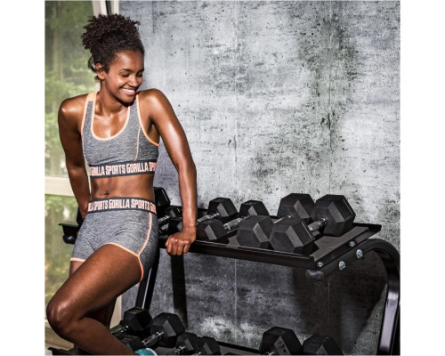 Гантель шестигранна Gorilla Sports Hex 27,5 кг