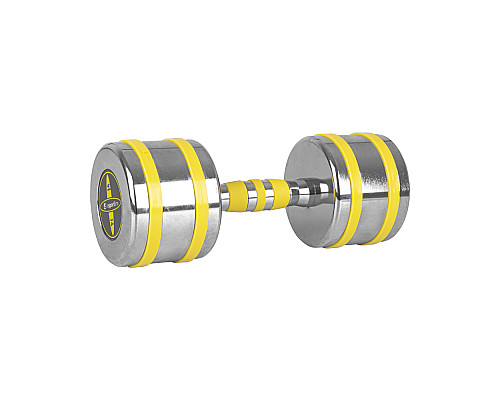 Гантель хромована inSPORTline Yellsteel 14 кг