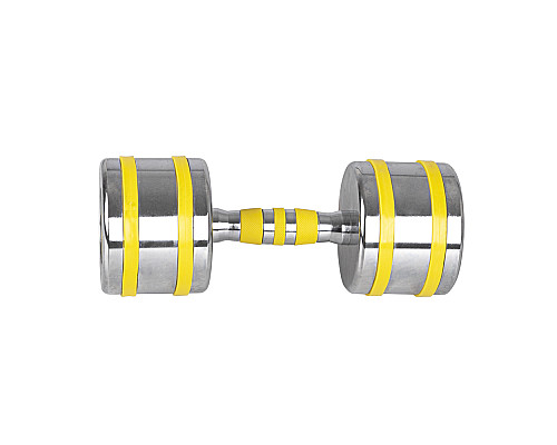 Гантель хромована inSPORTline Yellsteel 14 кг
