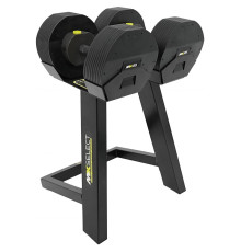 Стійка з гантелями MX SELECT MX85 2 х 38,6 кг, чорна
