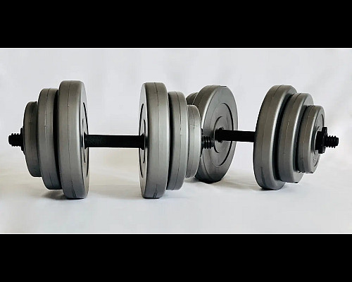 Гантелі розбірні WCG 2 х 18кг сірі