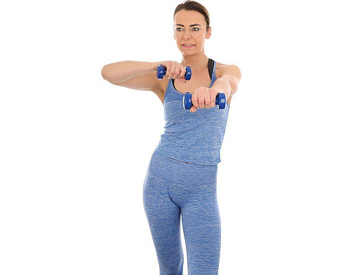 Гантелі вінілові ENERO FIT VDB зі стійкою, 12 кг