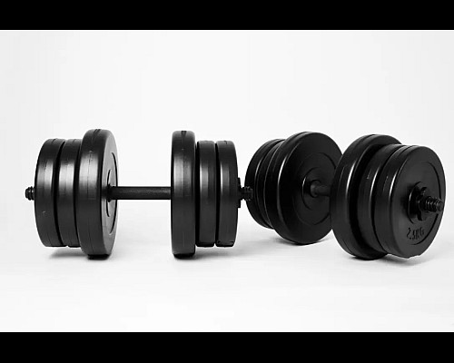 Гантелі розбірні WCG 2 х 20 кг чорні