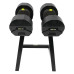 Стійка з гантелями MX SELECT MX55 2 х 24,9, чорна