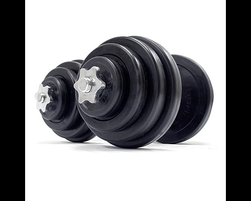 Гантелі розбірні з хромованим грифом WCG 2 х 20 кг