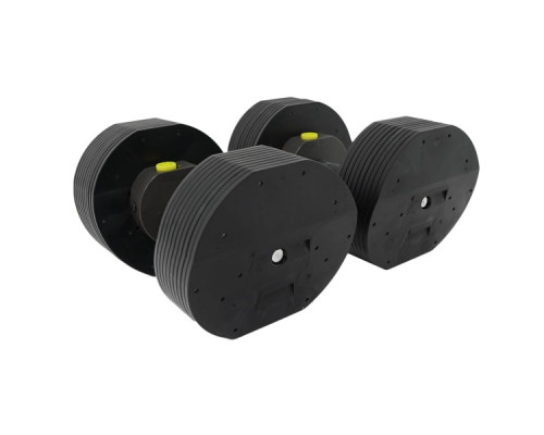 Гантелі набірні MX SELECT MX55 2 х 24,9 кг, чорні