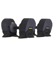 Гантелі набірні MX SELECT MX85 2 х 38,6 кг, чорні
