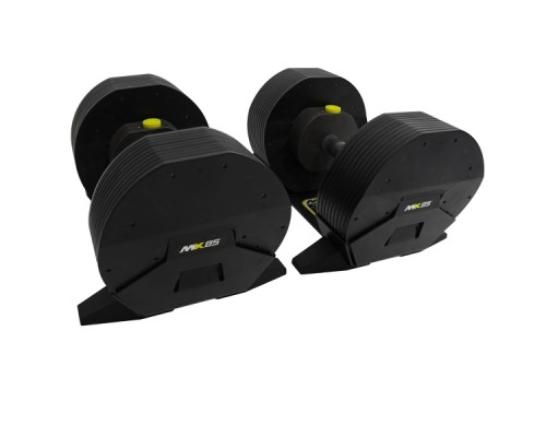 Гантелі набірні MX SELECT MX85 2 х 38,6 кг, чорні