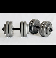 Гантелі розбірні WCG 2 х 23 кг сірі