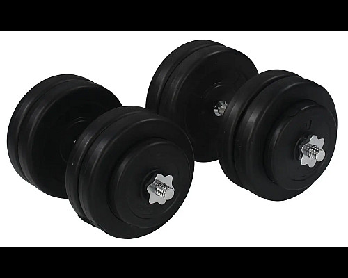 Гантелі розбірні з хромованим грифом WCG 2 х 23 кг