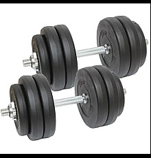 Гантелі розбірні з хромованим грифом WCG 2 х 23 кг