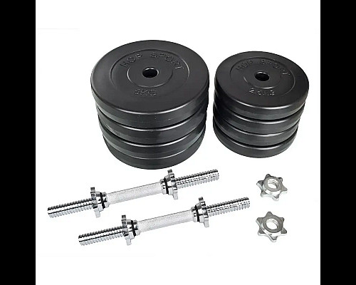 Гантелі розбірні з хромованим грифом WCG 2 х 23 кг