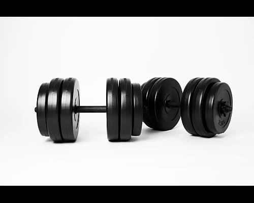 Гантелі розбірні WCG 2 х 25 кг чорні