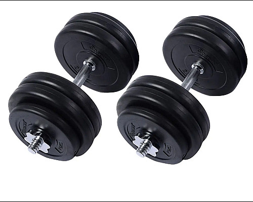 Гантелі розбірні з хромованим грифом WCG 2 х 28 кг