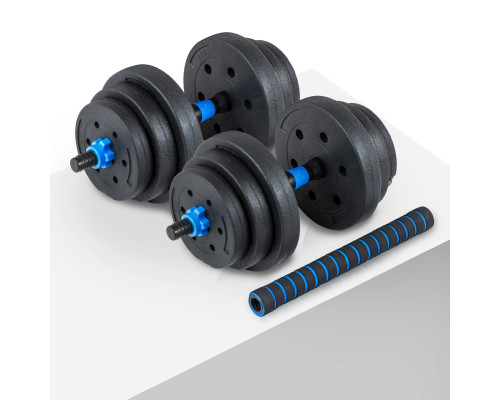 Гантелі розбірні бітумні THUNDER GYM-02 зі з'єднувачем для штанги, 2 x 10 кг Гантелі розбірні бітумні THUNDER GYM-02 зі з'єднувачем для штанги, 2 x 10 кг