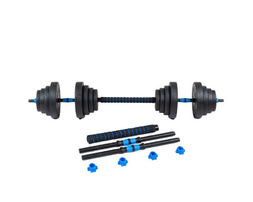 Гантелі розбірні бітумні THUNDER GYM-02 зі з'єднувачем для штанги, 2 x 10 кг Гантелі розбірні бітумні THUNDER GYM-02 зі з'єднувачем для штанги, 2 x 10 кг