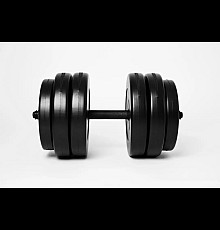 Гантель розбірна WCG 13 кг чорна