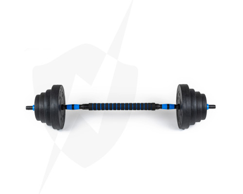 Гантелі розбірні бітумні THUNDER GYM-03 зі з'єднувачем для штанги, 2 х 20 кг