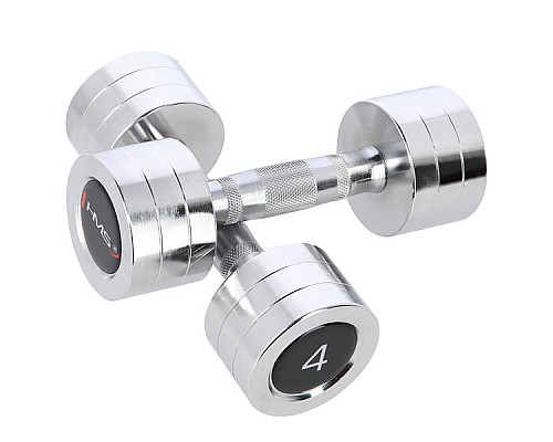Гантелі сталеві HMS CHD04, 2 х 4 кг