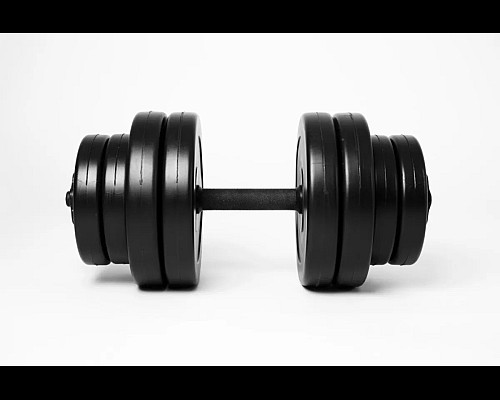 Гантель розбірна WCG  15 кг чорна