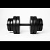 Гантель розбірна WCG  15 кг чорна