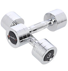 Гантелі сталеві HMS CHD03, 2 х 3 кг 