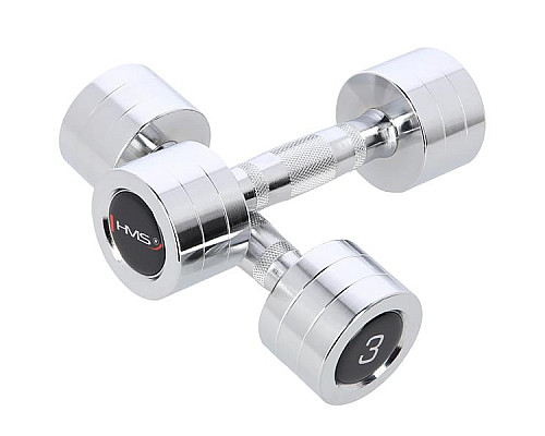 Гантелі сталеві HMS CHD03, 2 х 3 кг