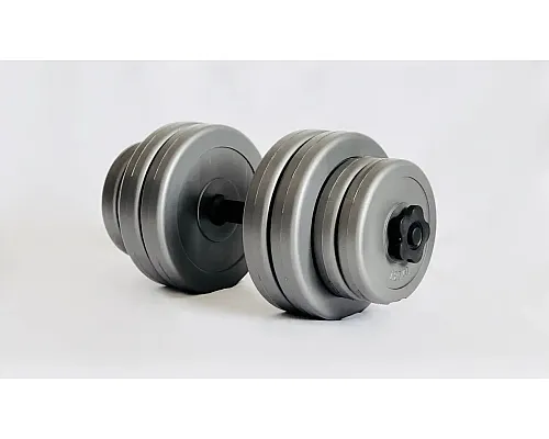 Гантель розбірна  WCG 15 кг сіра