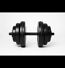 Гантель розбірна  WCG 18 кг чорна