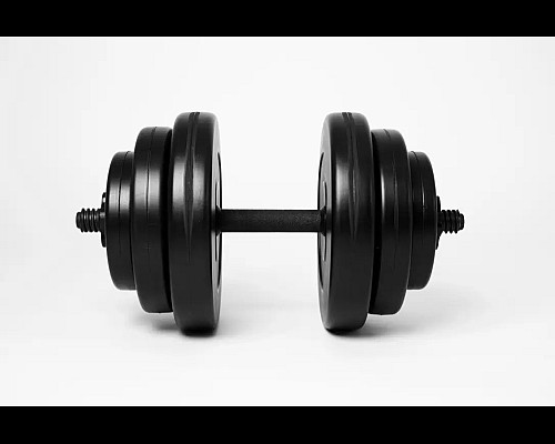 Гантель розбірна  WCG 18 кг чорна