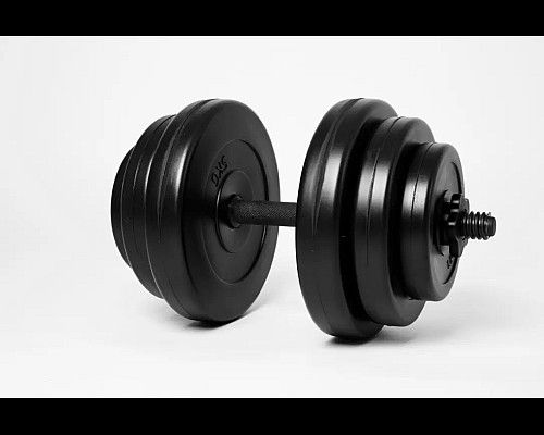 Гантель розбірна  WCG 18 кг чорна