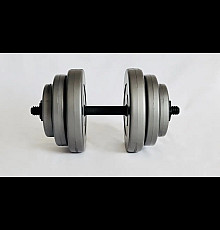 Гантель розбірна WCG 18 кг сіра