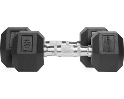 Гантелі шестигранні прогумовані Thorn+Fit Hex, 2 х 8 кг