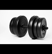 Гантель розбірна WCG  20 кг чорна