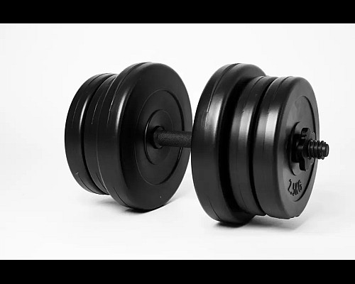 Гантель розбірна WCG  20 кг чорна