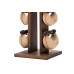 Гантелі з підставкою NOHrD SwingBel Tower 2-8 Kg Set Classic Nature Walnut Leather