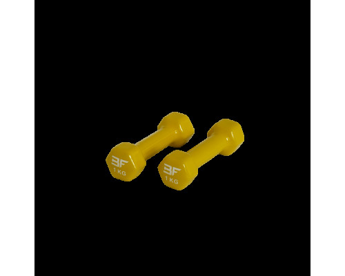 Гантель вінілова 1 кг Bauerfitness AC-1402
