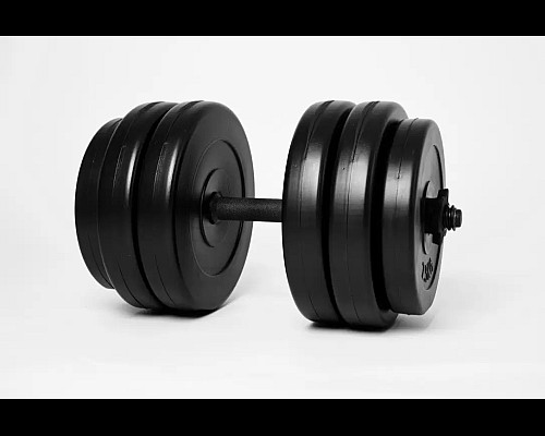 Гантель розбірна WCG 25 кг чорна