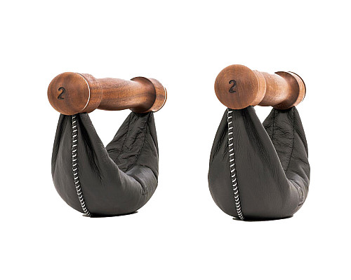 Гантелі NOHRD SwingBell Чорний Горіх  2 х 2 кг