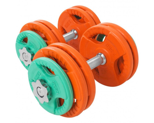 Гантелі розбірні Gorilla Sports Gripper 100758-00009-0032 2 x 15 кг