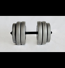 Гантель розбірна WCG 25 кг сіра