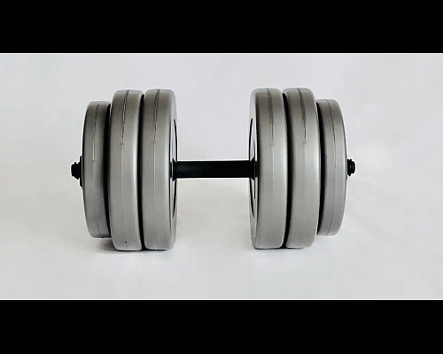 Гантель розбірна WCG 25 кг сіра