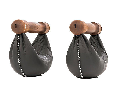 Гантелі NOHRD SwingBell Чорний Горіх  2 х 1 кг