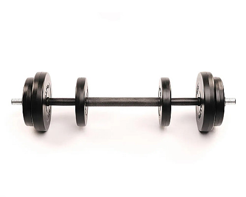 Гантелі розбірні Elitum зі з'єднувачем для штанги, 2 х 21 кг