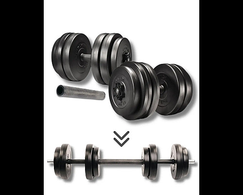 Гантелі розбірні Elitum зі з'єднувачем для штанги, 2 х 26 кг