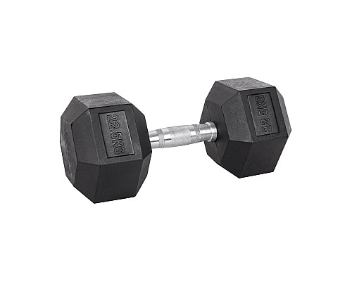 Шестикутна гантель inSPORTline Hexsteel 22,5 кг. Шестикутна гантель inSPORTline Hexsteel 22,5 кг.