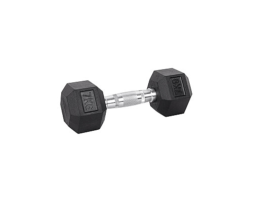 Гантель шестигранна inSPORTline Hexsteel 7 кг Гантель шестигранна inSPORTline Hexsteel 7 кг