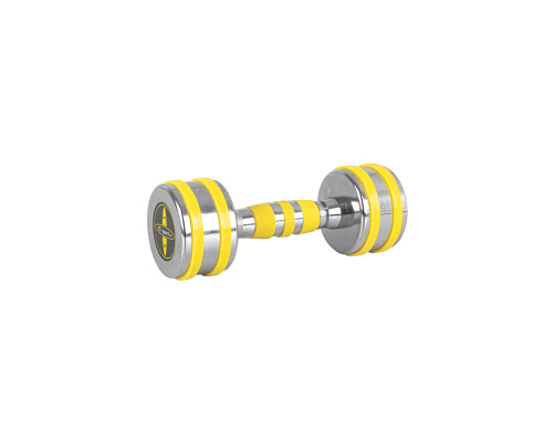 Гантель хромована inSPORTline Yellsteel 5 кг